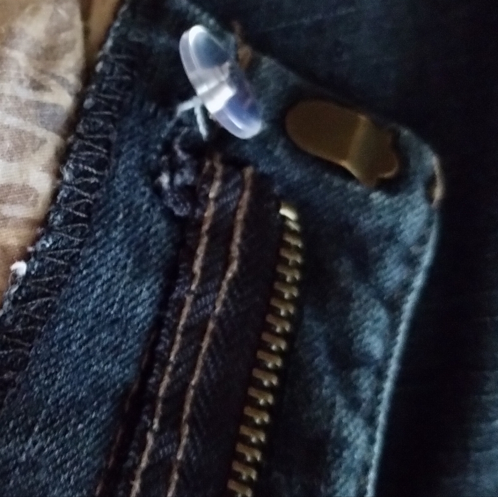 Boom Boom Jeans Juniors Size 5 Dark Blue Denim Bermuda Shorts - Picture 9 of 15
